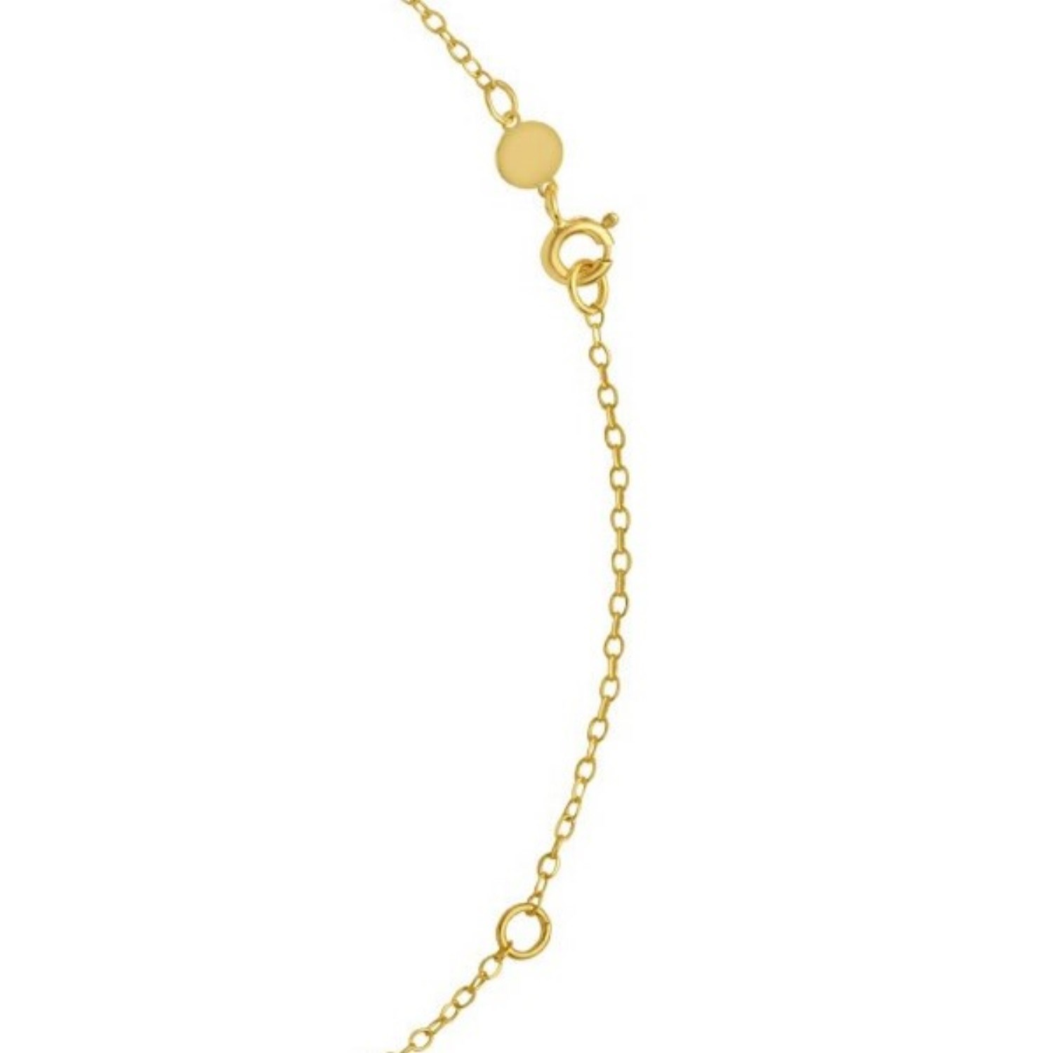 14K Yellow Gold Clover Necklace - Image 3